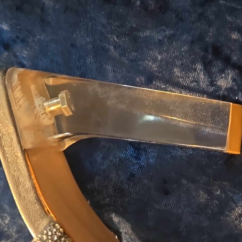 Like New Schutz Women's SilverArabella Glam Embellished Sandals Size 5 - Picture 8 of 8